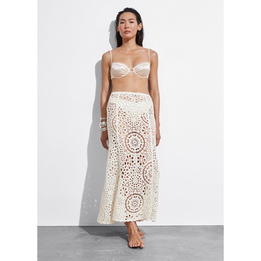 NWT & Other Stories Crocheted Midi Skirt - Picture 6 of 7